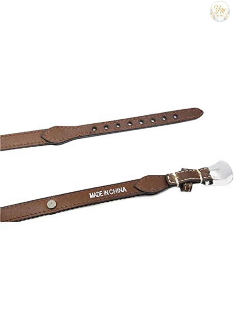 Leather Hatband with Embroidered Aztec Pattern and Diamond Conchos - 27